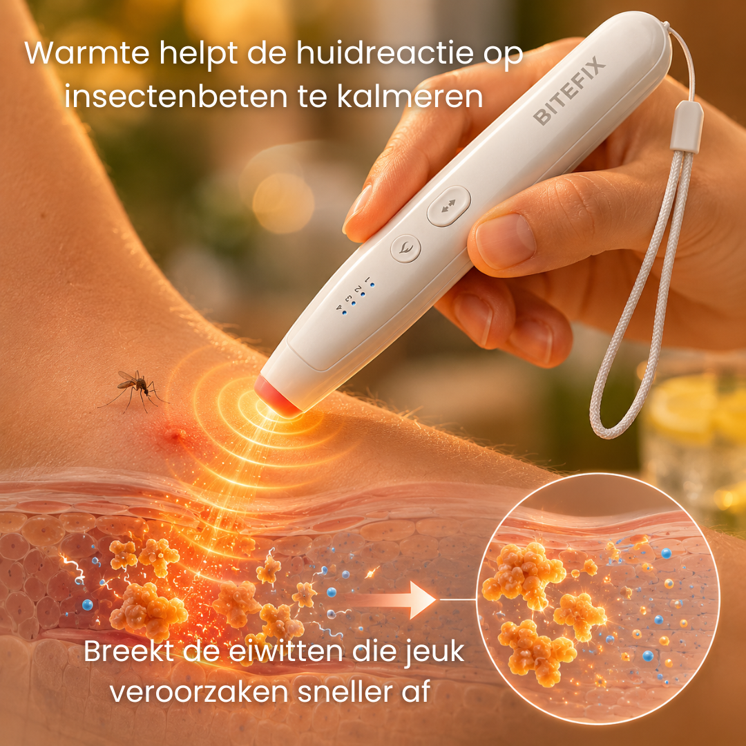 Warmte breekt de eiwitten af die jeuk veroorzaken